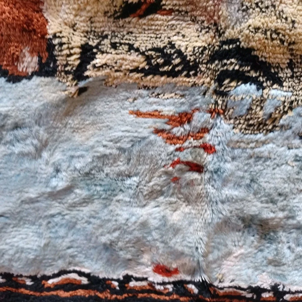 Vintage Deer Buck Forest Outdoorsman‎ Wall Tapestry Rug Decor Italy Mid Century